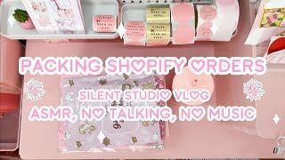 PACK SHOPIFY ORDERS WITH ME | ASMR, NO TALKING, NO MUSIC