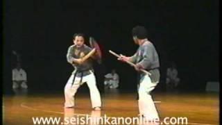 Gakiya Yoshiaki Matayoshi Kobudo  Tinbe vs Bo