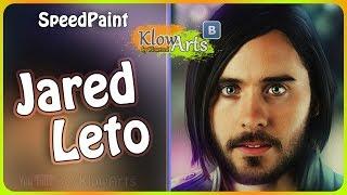 Рисуем Портрет Джареда Лето (Jared Leto)  рисунок в фотошопе Digital art