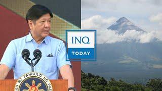 Marcos visits Albay, Mayon evacuees top 15,000, Eid'l Adha | #INQToday