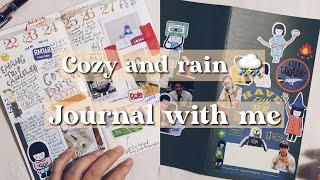 ️ Cozy & rain journal with me  Travelers Notebook