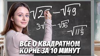 Всё о квадратном корне за 10 минут | Средняя школа | Умскул