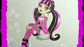 Как нарисовать Монстр Хай. How to drow Monster High