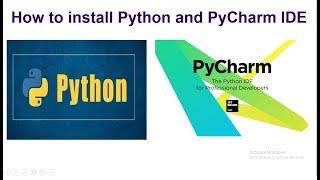 How to install Python and Pycharm IDE