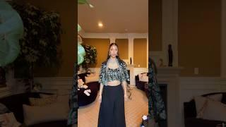 my first try bc i was late #transition #fitcheck #lehenga #lengha #sharara #sari #saree #browngirl