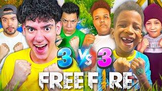 HICE UN PVP 3 VS 3 CON LOS NIÑOS VIRALES DE TIK TOK EN FREE FIRE Y TERMINO TOXICO | TheDonato