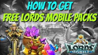 How To Get Free Lords Mobile Packs! - Lords Mobile