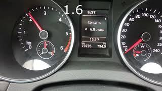 VW GOLF 6 1.6 tdi vs 2.0 (110hp ) tdi ACCELERATION TEST