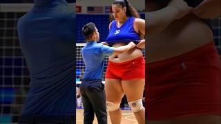 Unbelievable Height! 6'9 Volleyball Queen Shocks Everyon #Volleyball#USA#Shorts#TallWoman#usa