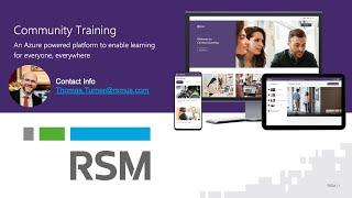 Microsoft Community Training Platform - Overview with Microsoft 365 Copilot.
