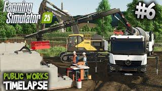 Full Construction Day  Volvo EC300 & HIAB Crane in Action  FS25