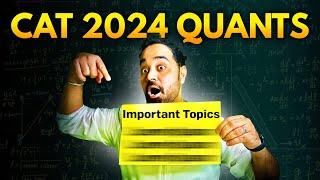 CAT Exam Quants Important Topics | CAT Exam Last Mile Preparation Strategy #catquant #catexam #mba