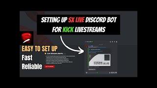 How to get KICK STREAM ALERT bot for Discord | Live Notifications (2024)