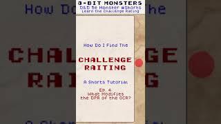 D&D 5e EP 4 What Modifies the DPR of the OCR | How to Find the Challenge Rating #Shorts