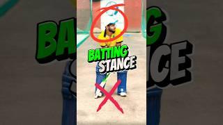 Batting stance correction #cricket #battingstance #cricketpractice #crickettraining #ytshorts