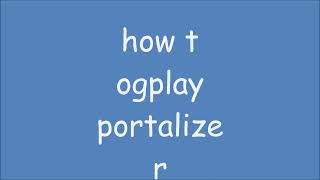 portalizer tutorial