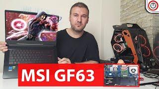  MSI GF63 Gaming Laptop İncelemesi | MSI GF63 Alt Kapak Açma