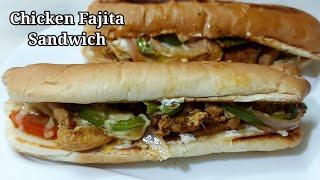 Chicken Fajita Sandwich Recipe by Zaika Mazedaar | Quick And Easy Recipe for Iftar