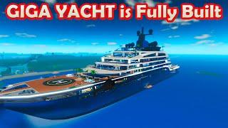 GIGA YACHT is Fully Built in Roblox Giga Mansion Tycoon