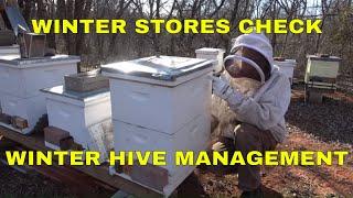 Beekeeping: Honey Bee Winter Stores Check