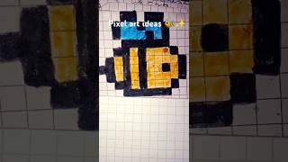 Pixel art tutorial | pixel art for beginners | pixel art ideas #viralshort #popular #trendingshorts