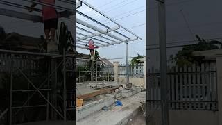 Steel Trusses l Tubular l House Renovation #shorts #short