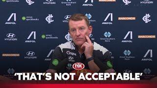 'Gap between best and worst right now is too big': Voss' truth bomb on Carlton  | Fox Footy