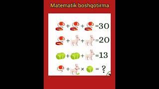 Matematik boshqotirma #boshqotirma  #mantiqiysavol#illusion