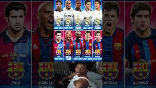 ️  Players who switched between Barça and Madrid? Alonso, Saviola, Eto’o, Ronaldo, and Figo!  