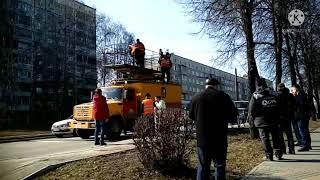 Обрыв контактной сети троллейбуса