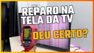 Tela de tv tem reparo? Conserto no display da tv 32”