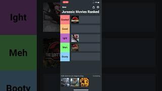 Ranking Jurassic Park Movies #tierlist #ranked #jurassicworld