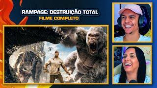 O GORILA ALBINO É MONSTRUOSO | Rampage: Destruição Total | [Casal Jounin React] 