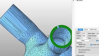 Step 5: Merging parts and closing holes