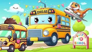 WHEELS ON THE BUS SONG POEM | SING ALONG CHILDREN SONG HAPPY | SUPER SIMPLE SONG | NURSERY RHYME