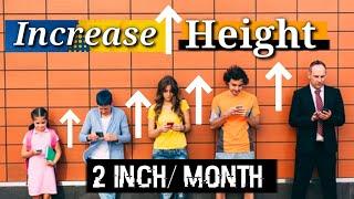 How to Increase 2 inch HEIGHT per Month  | Height Exercise