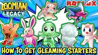 How To Get FREE *GLEAMING* STARTERS in Loomian Legacy (Roblox) - Rare Beginner Loomians