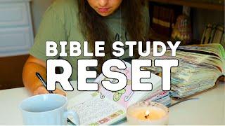 BIBLE STUDY RESET + new journaling supplies!!!