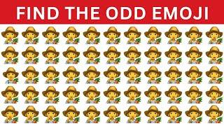 Find The Odd Emoji | Odd One Out Emoji | Old Quiz Book | #emoji