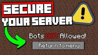 Protect your Minecraft Server: 3 ANTIBOT & ANTIGRIEF Methods