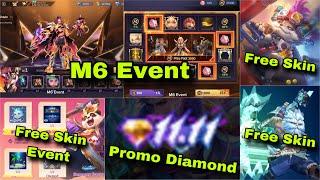 Free ရဦးမဲ့ Skin Promo Diamond အကြောင်း M6 Event အကြောင်း Event အသစ်နဲ့ Update အသစ်အကြောင်းများ 