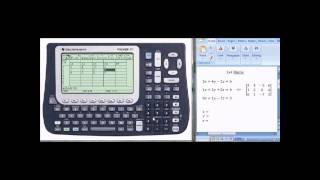 Matrix Editor and rref in Ti Voyage 200