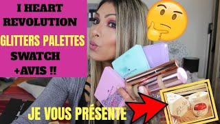 I HEART REVOLUTION GLITTERS PALETTES [SWATCH+AVIS]JE VOUS PRÉSENTE #BougieBoujoux#