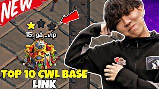 *STRONG* New Top 10 Best Th16 CWL Base With Link | Clash of Clans