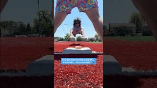 Recreating iconic baseball pictures… with donuts  #baseball #baseballseason #baseballplayer