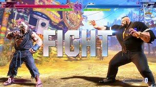 Street Fighter 6  Samurai (Akuma) Vs Snake Eyez (Rank #1 Zangief)  SF6 High Level Match's!