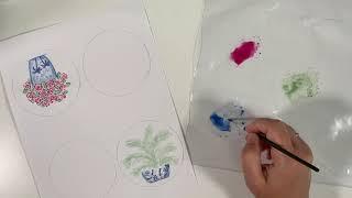 Make DIY Watercolor Coasters with Cricut Infusible Ink Markers