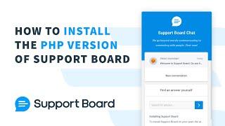 Installing Support Board | PHP version