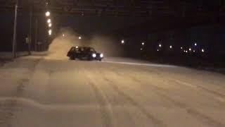 Winter drift LADA 2104 on board