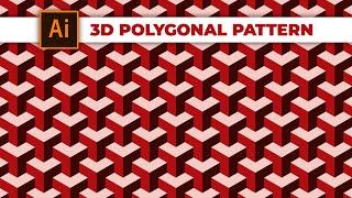 3D polygonal pattern | Adobe illustrator tutorial